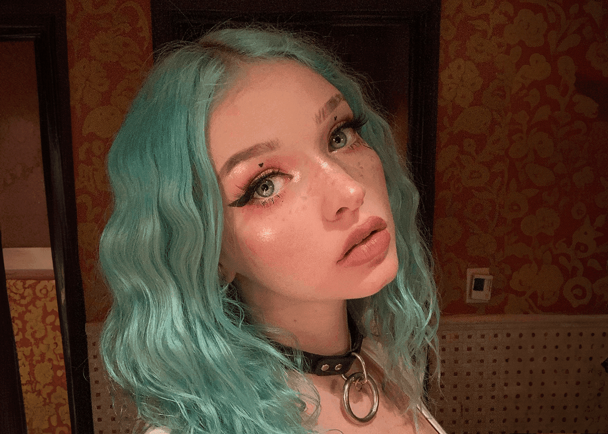 Aqua Blue Egirl Hair