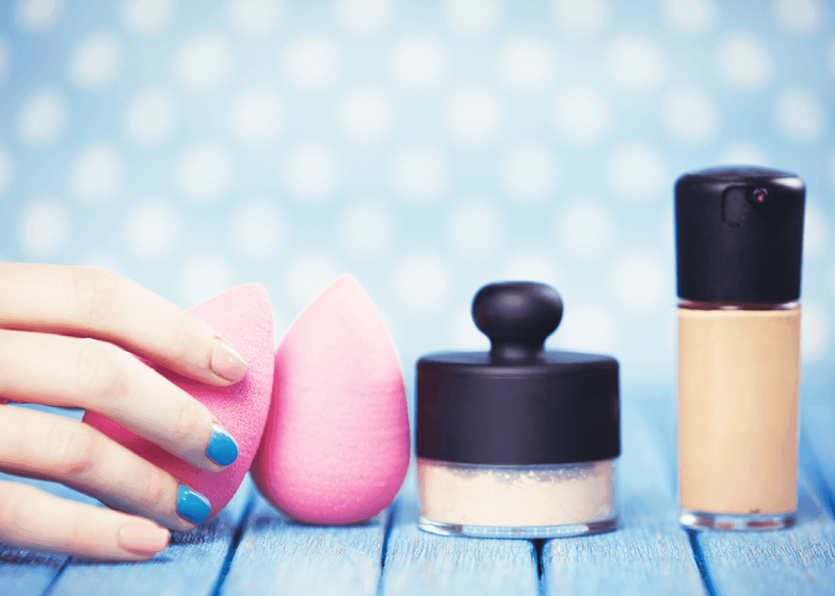 Female Hand and Beauty Blender
