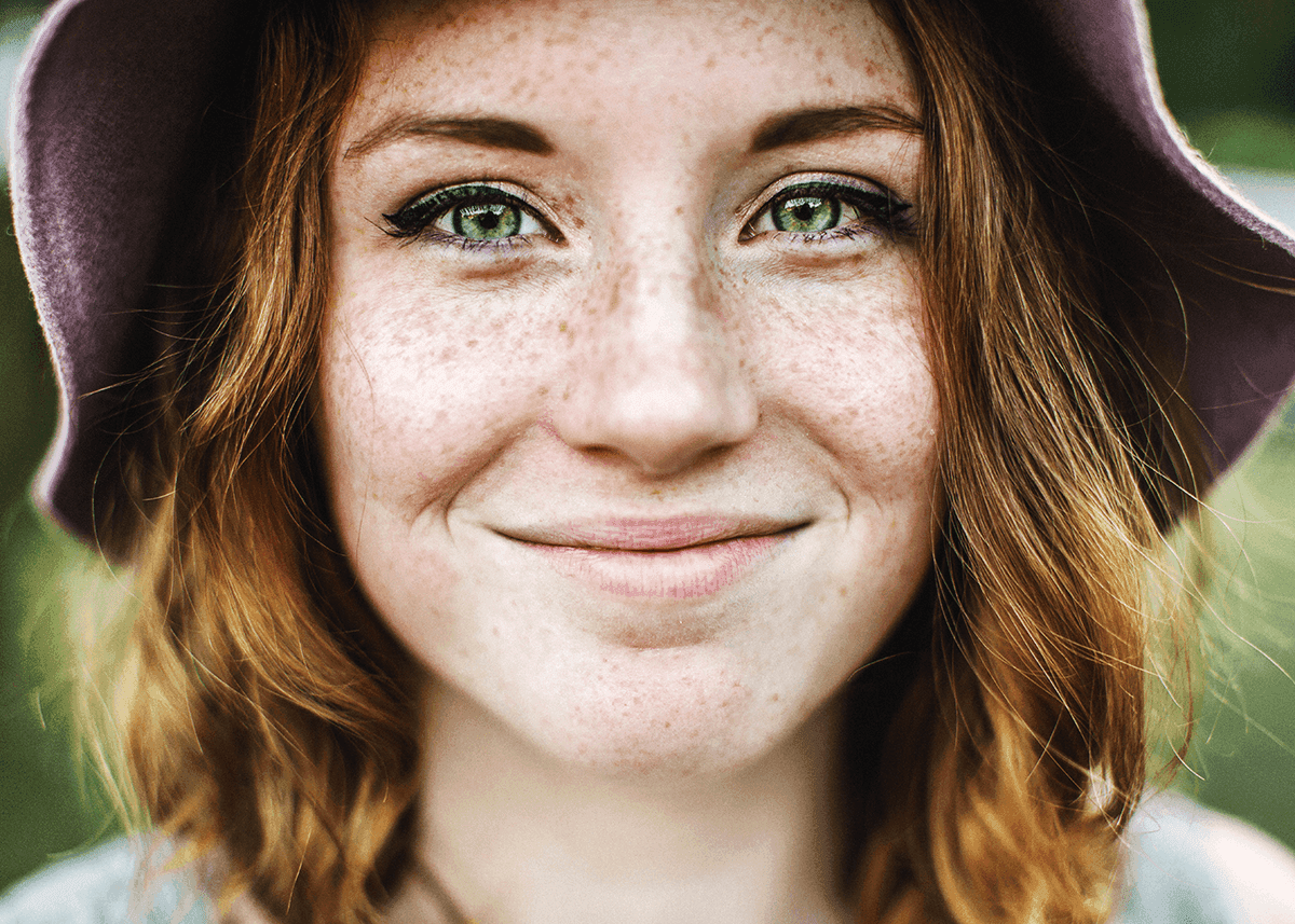 Smiling Girl Freckles