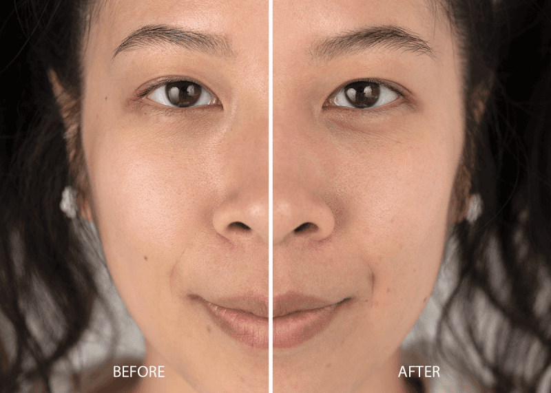 NYX Marshmallow Primer Before and After Example