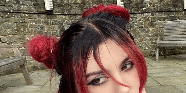 Red and Black dyed hair