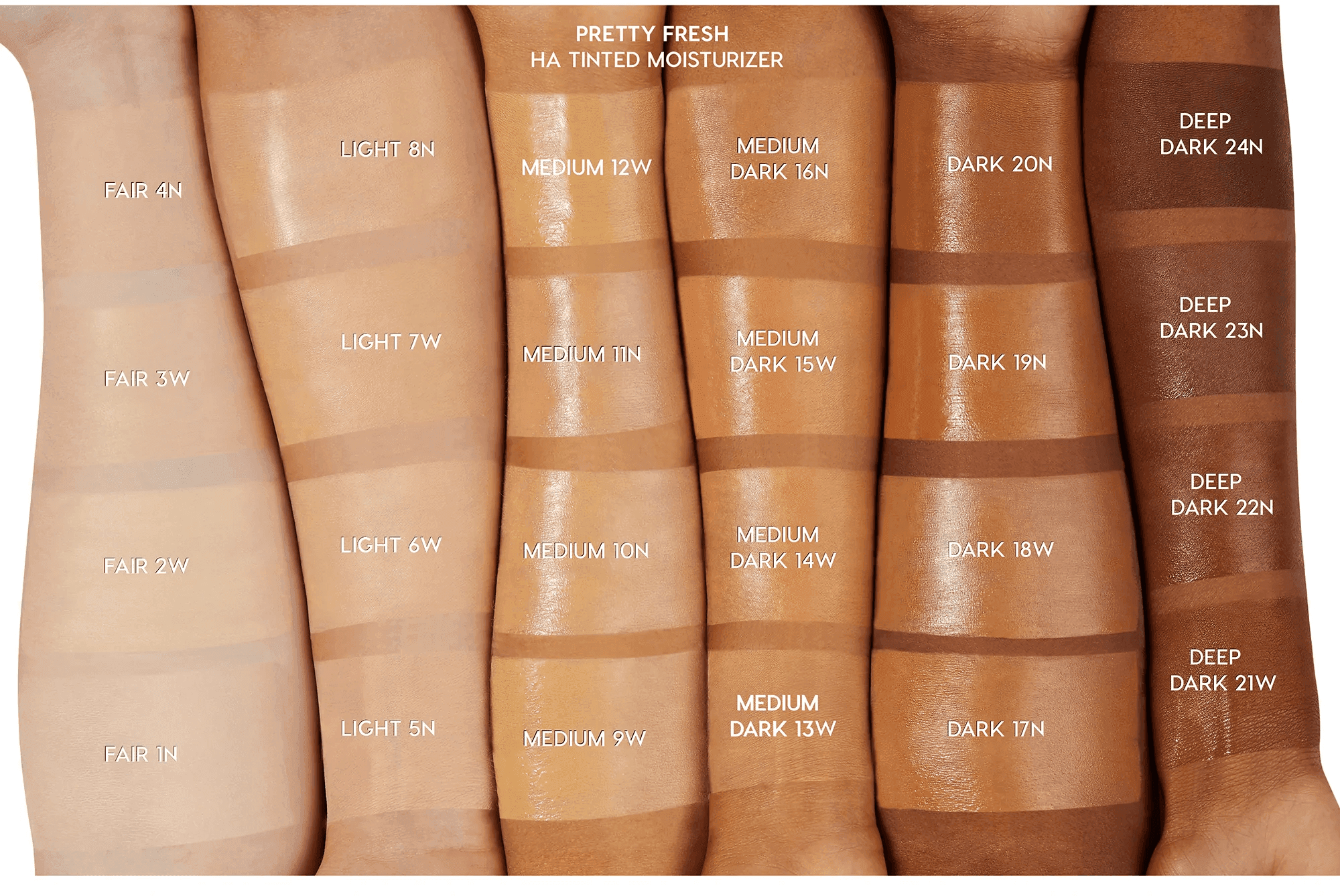 Pretty Fresh Arm Swatch Colors