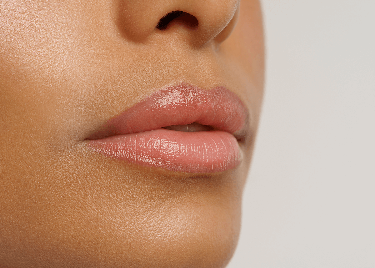 Closeup of Beauty Healthy Soft Lips
