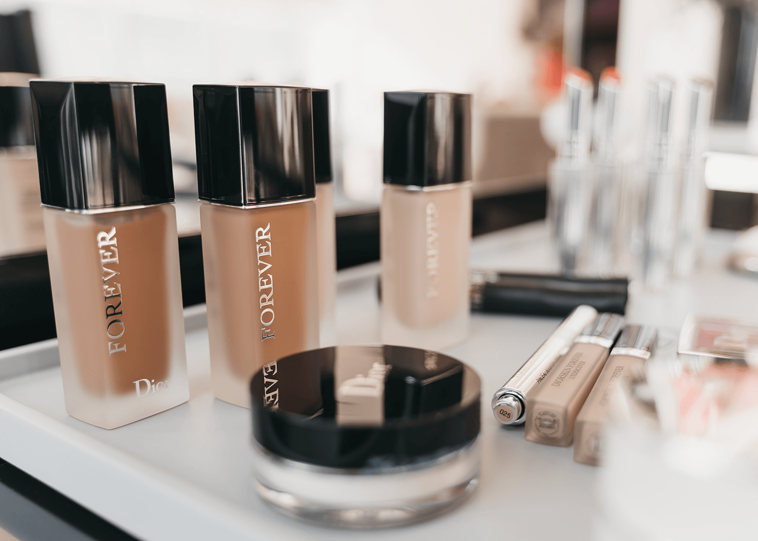 Dior Foundation Makeup on Table