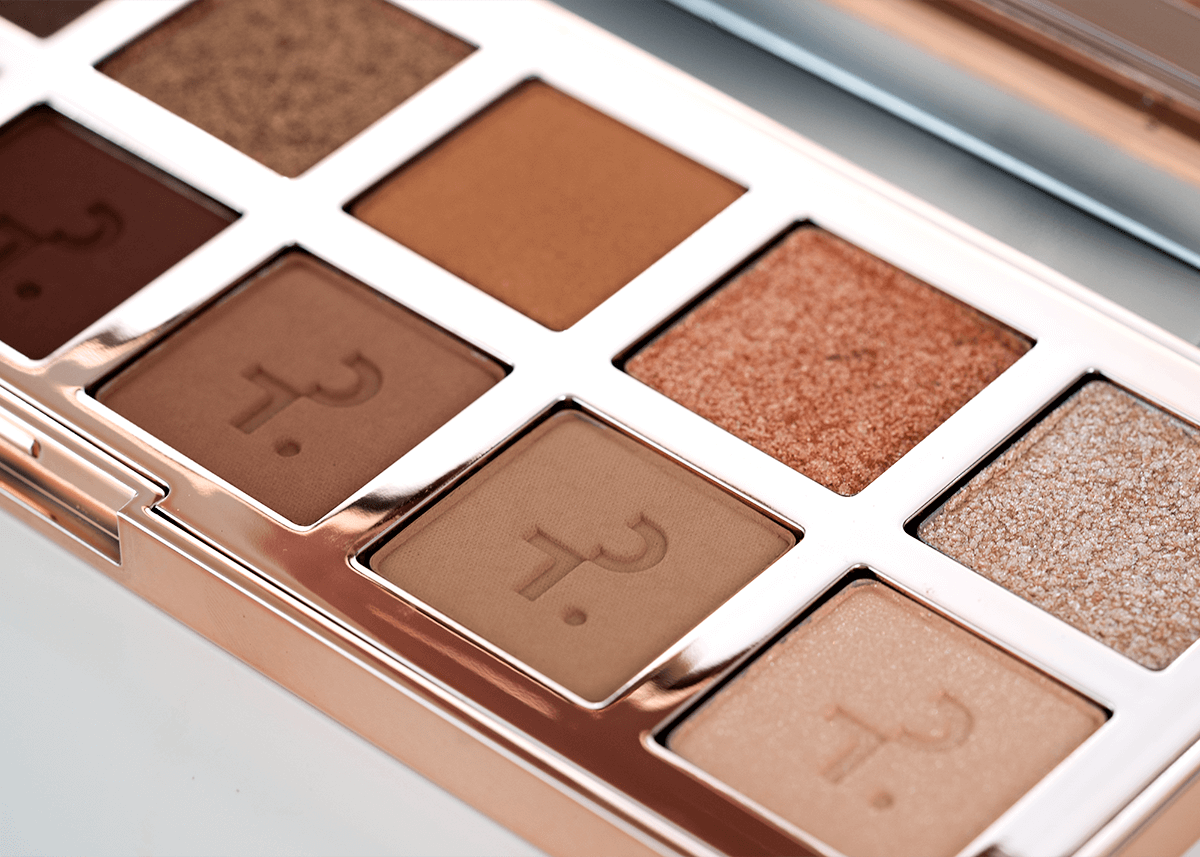 Patrick Ta Major Dimension Macro Shot of Eyeshadow Palette with Reflection