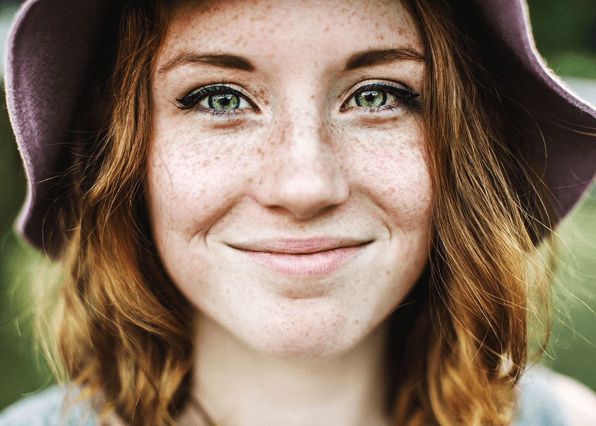 Smiling Girl Freckles