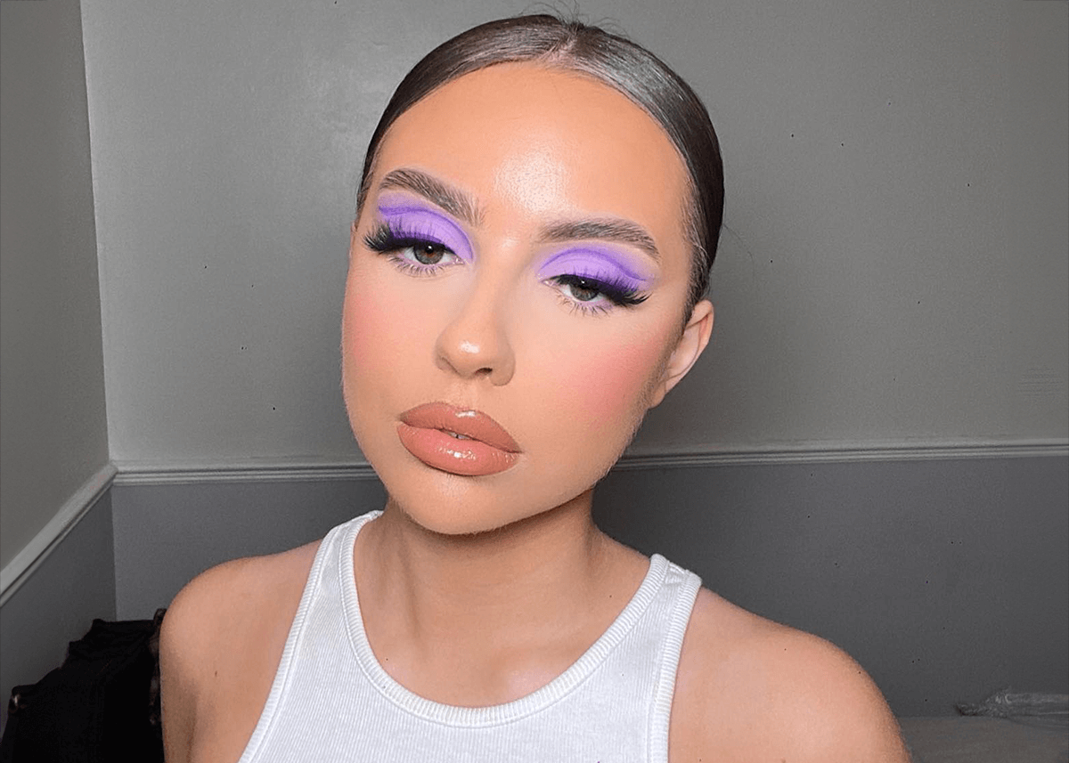 Pastel Purple Eyeshadow Look