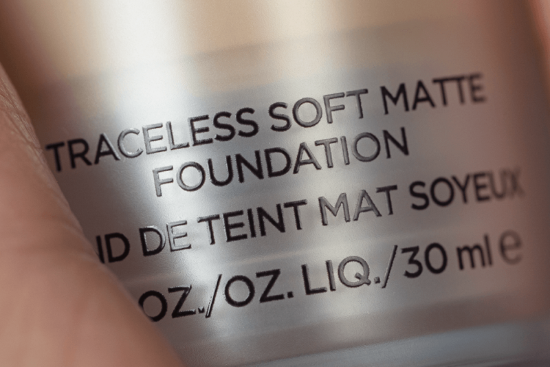 Tom Ford Traceless Soft Matte Foundation Label Closeup
